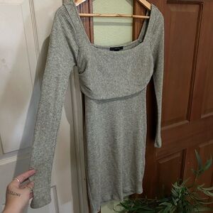 ‼️3 for $12‼️ Sage Green Mini Sweater Dress F21